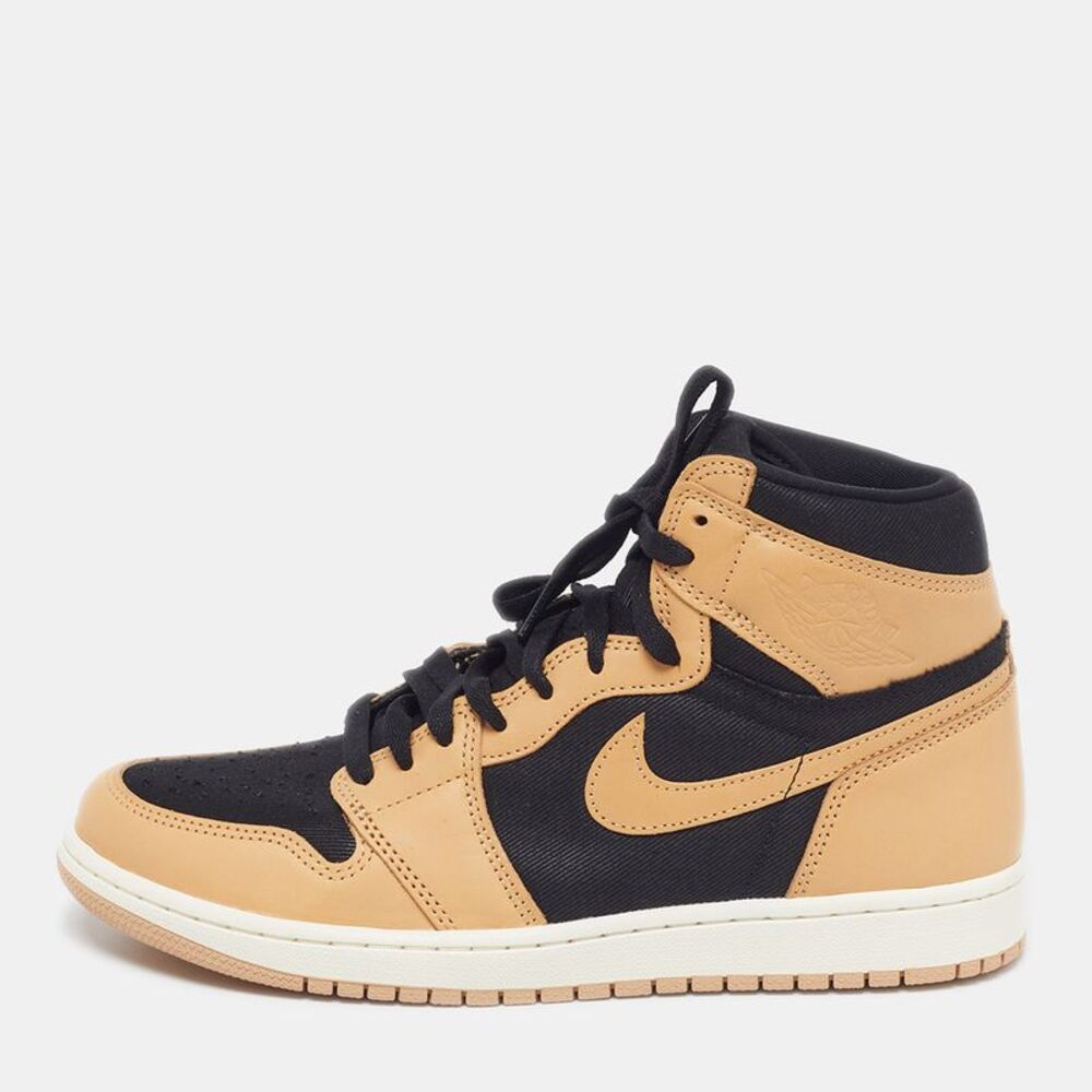 Air Jordans Jordan 1 Retro Og Heirloom Size 44 Beige/black Leather And Canvas